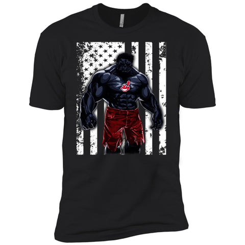 Giants Hulk Cleveland Indians T-shirt Flag Men Short Sleeve T-Shirt Black / X-Small Men Short Sleeve T-Shirt - parenttees