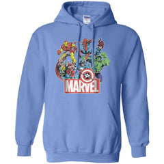 Marvel Avengers Team Retro Comic Vintage Graphic Pullover Hoodie Sweatshirt Pullover Hoodie Sweatshirt - parenttees