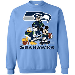 Mickey Mouse Seattle Seahawks American Football Nfl Sports Shirt Crewneck Pullover Sweatshirt Crewneck Pullover Sweatshirt - parenttees