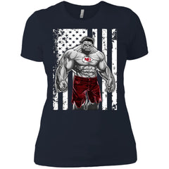 Giants Hulk Kansas City Chiefs T-shirt Women Cotton T-Shirt Women Cotton T-Shirt - parenttees