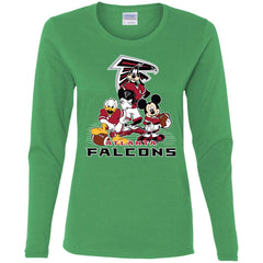 Mickey Mouse Atlanta Falcons American Football Nfl Sports Shirt Women Long Sleeve Shirt Women Long Sleeve Shirt - parenttees