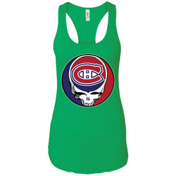 Montreal Canadiens Grateful Dead Steal Your Face Hockey Nhl Shirts Women Tank Top