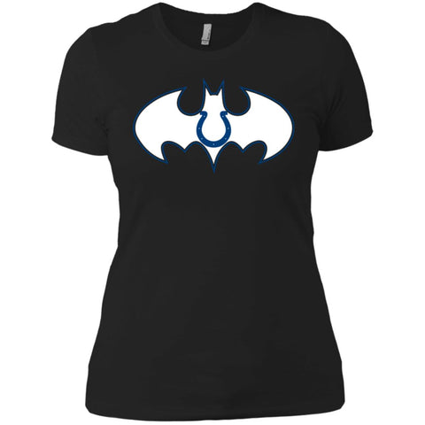 We Are The Indianapolis Colts Batman Nfl Mashup Women Cotton T-Shirt Black / X-Small Women Cotton T-Shirt - parenttees