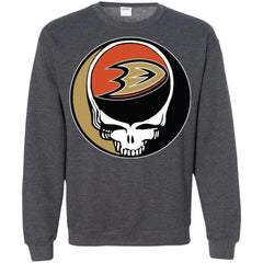 Anaheim Ducks Grateful Dead Steal Your Face Hockey Nhl Shirts Crewneck Pullover Sweatshirt Crewneck Pullover Sweatshirt - parenttees