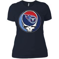 Tennessee Titans Grateful Dead Steal Your Face Football Nfl Shirts Women Cotton T-Shirt Women Cotton T-Shirt - parenttees