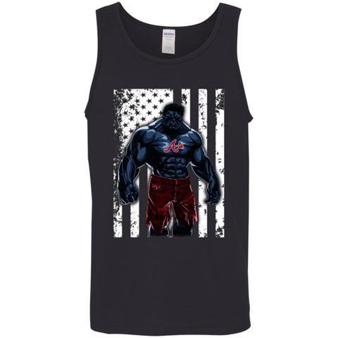 Giants Hulk Atlanta Braves Nfl T-shirt Men Cotton Tank Black / X-Small Men Cotton Tank - parenttees