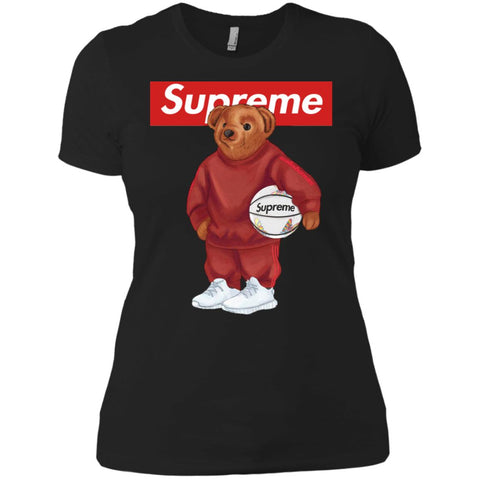 Supreme Bear Sport T-shirt Women Cotton T-Shirt Black / X-Small Women Cotton T-Shirt - parenttees