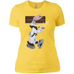 Louis Vuitton Rabbit Smoking Shirt Women Cotton T-Shirt Women Cotton T-Shirt - parenttees