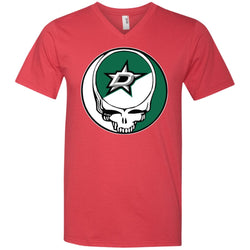 Dallas Stars Grateful Dead Steal Your Face Hockey Nhl Shirts Men V-Neck T-Shirt