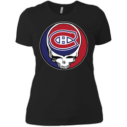 Montreal Canadiens Grateful Dead Steal Your Face Hockey Nhl Shirts Women Cotton T-Shirt