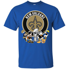 Nfl – New Orleans Saints Super Bowl 2019 Mickey Mouse Minnie Mouse Donald Duck Daisy Duck Football Men Cotton T-Shirt Men Cotton T-Shirt - parenttees