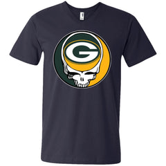 Green Bay Packer Grateful Dead Steal Your Face Football Nfl Shirts Men V-Neck T-Shirt Men V-Neck T-Shirt - parenttees