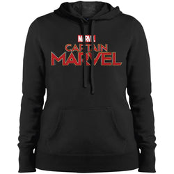 Marvel Captain Marvel Movie Logo Red Women Hooded Sweatshirt