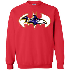 We Are The Baltimore Ravens Batman Nfl Mashup Crewneck Pullover Sweatshirt Crewneck Pullover Sweatshirt - parenttees