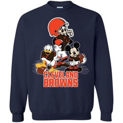 Mickey Mouse Cleveland Browns American Football Nfl Sports Shirt Crewneck Pullover Sweatshirt