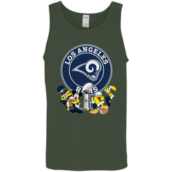 Nfl – Los Angeles Rams Super Bowl 2019 Mickey Mouse Minnie Mouse Donald Duck Daisy Duck Football Men Cotton Tank