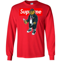 Supreme Bear Guns T-shirt Men Long Sleeve Shirt Men Long Sleeve Shirt - parenttees