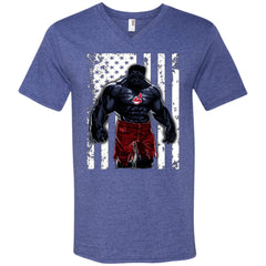 Giants Hulk Cleveland Indians T-shirt Flag Men V-Neck T-Shirt Men V-Neck T-Shirt - parenttees