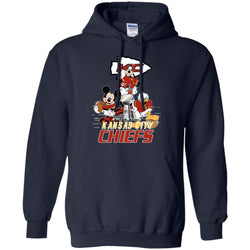 Nfl – Kansas City Chiefs Donald Duck Goofy Mickey Mouse Super Bowl 2019 Football Pullover Hoodie Sweatshirt