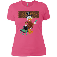Louis Vuitton Donald Duck T-shirt Women Cotton T-Shirt Women Cotton T-Shirt - parenttees