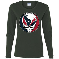 Houston Texans Grateful Dead Steal Your Face Football Nfl Shirts Women Long Sleeve Shirt