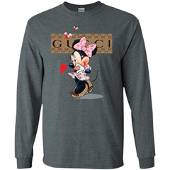 Minnie Mouse Love Couple T-shirt Valentine's Day T-shirt Men Long Sleeve Shirt Men Long Sleeve Shirt - parenttees