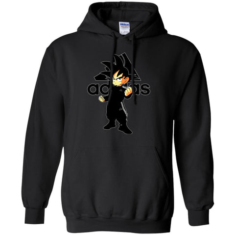 Goku Adidas Black T-shirt Pullover Hoodie Sweatshirt Black / S Pullover Hoodie Sweatshirt - parenttees