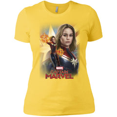 Marvel Captain Marvel Powers Portrait Women Cotton T-Shirt Women Cotton T-Shirt - parenttees