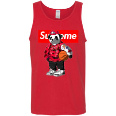 Supreme Bear Basketball T-shirt Men Cotton Tank Men Cotton Tank - parenttees