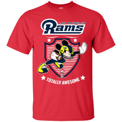 Nfl – Los Angeles Rams Totally Awesome Mickey Mouse Super Bowl 2019 Football Men Cotton T-Shirt Men Cotton T-Shirt - parenttees