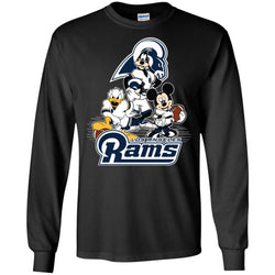 Mickey Mouse Los Angeles Rams American Football Nfl Sports Shirt Men Long Sleeve Shirt