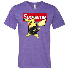 Supreme Pikachu T-shirt Men V-Neck T-Shirt Men V-Neck T-Shirt - parenttees