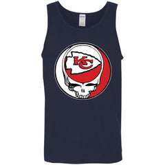 Kansas City Chiefs Grateful Dead Steal Your Face Football Nfl Shirts Men Cotton Tank Men Cotton Tank - parenttees