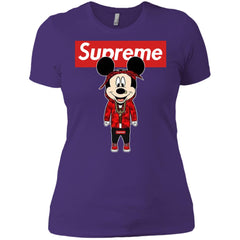 Supreme Mickey Style Fashion T-shirt Women Cotton T-Shirt Women Cotton T-Shirt - parenttees