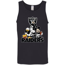 Mickey Mouse Oakland Raiders American Football Nfl Sports Shirt Men Cotton Tank