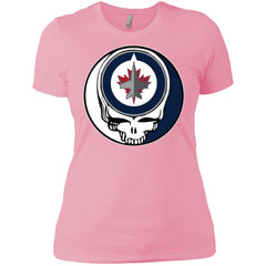 Winnipeg Jets Grateful Dead Steal Your Face Hockey Nhl Shirts Women Cotton T-Shirt Women Cotton T-Shirt - parenttees