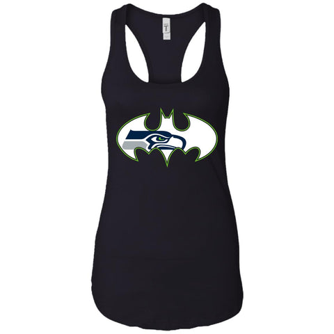 We Are The Seattle Seahawks Batman Nfl Mashup Women Tank Top Black / X-Small Women Tank Top - parenttees