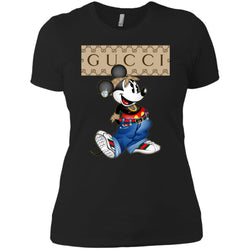 Gucci Mickey Mouse Trending T-Shirt Women Cotton T-Shirt