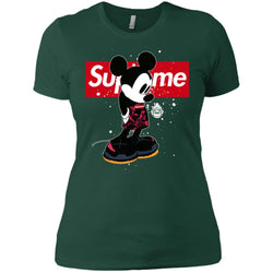 Supreme Mickey Babe Cute Love T-shirt Women Cotton T-Shirt