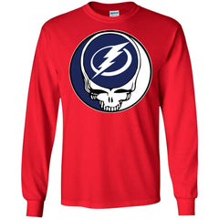 Tampa Bay Lightning Grateful Dead Steal Your Face Hockey Nhl Shirts Men Long Sleeve Shirt Men Long Sleeve Shirt - parenttees