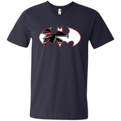 We Are The Atlanta Falcons Batman Nfl Mashup Men V-Neck T-Shirt Men V-Neck T-Shirt - parenttees