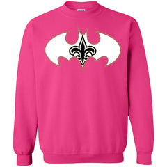 We Are The New Orleans Saints Batman Nfl Mashup Crewneck Pullover Sweatshirt Crewneck Pullover Sweatshirt - parenttees