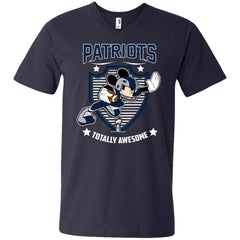 Nfl – New England Patriots Totally Awesome Mickey Mouse Super Bowl 2019 Football Men V-Neck T-Shirt Men V-Neck T-Shirt - parenttees