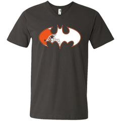 We Are The Cleveland Browns Batman Nfl Mashup Men V-Neck T-Shirt Men V-Neck T-Shirt - parenttees