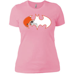 We Are The Cleveland Browns Batman Nfl Mashup Women Cotton T-Shirt Women Cotton T-Shirt - parenttees