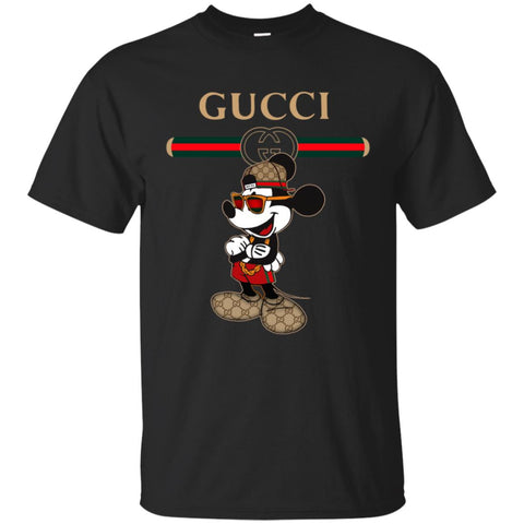 Gucci Mickey New Style T-shirt Men Cotton T-Shirt Black / S Men Cotton T-Shirt - parenttees