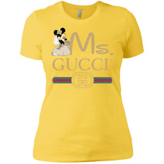 Gucci Couple Disney Ms Minnie Valentine's Day T-shirt Women Cotton T-Shirt Women Cotton T-Shirt - parenttees