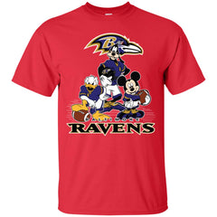 Mickey Mouse Baltimore Ravens American Football Nfl Sports Shirt Men Cotton T-Shirt Men Cotton T-Shirt - parenttees