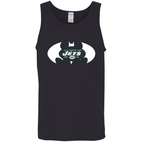 We Are The New York Jets Batman Nfl Mashup Men Cotton Tank Black / X-Small Men Cotton Tank - parenttees