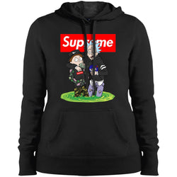 Supreme Rick And Morty T-shirt Women Hooded Sweatshirt